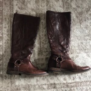 Women’s Frye boots leather harness